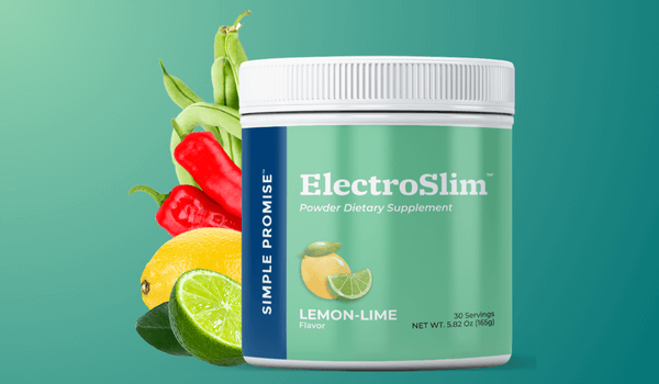 ElectroSlim lemon-lime flavored powder dietary supplement, offering 30 servings to support hydration and electrolyte balance.